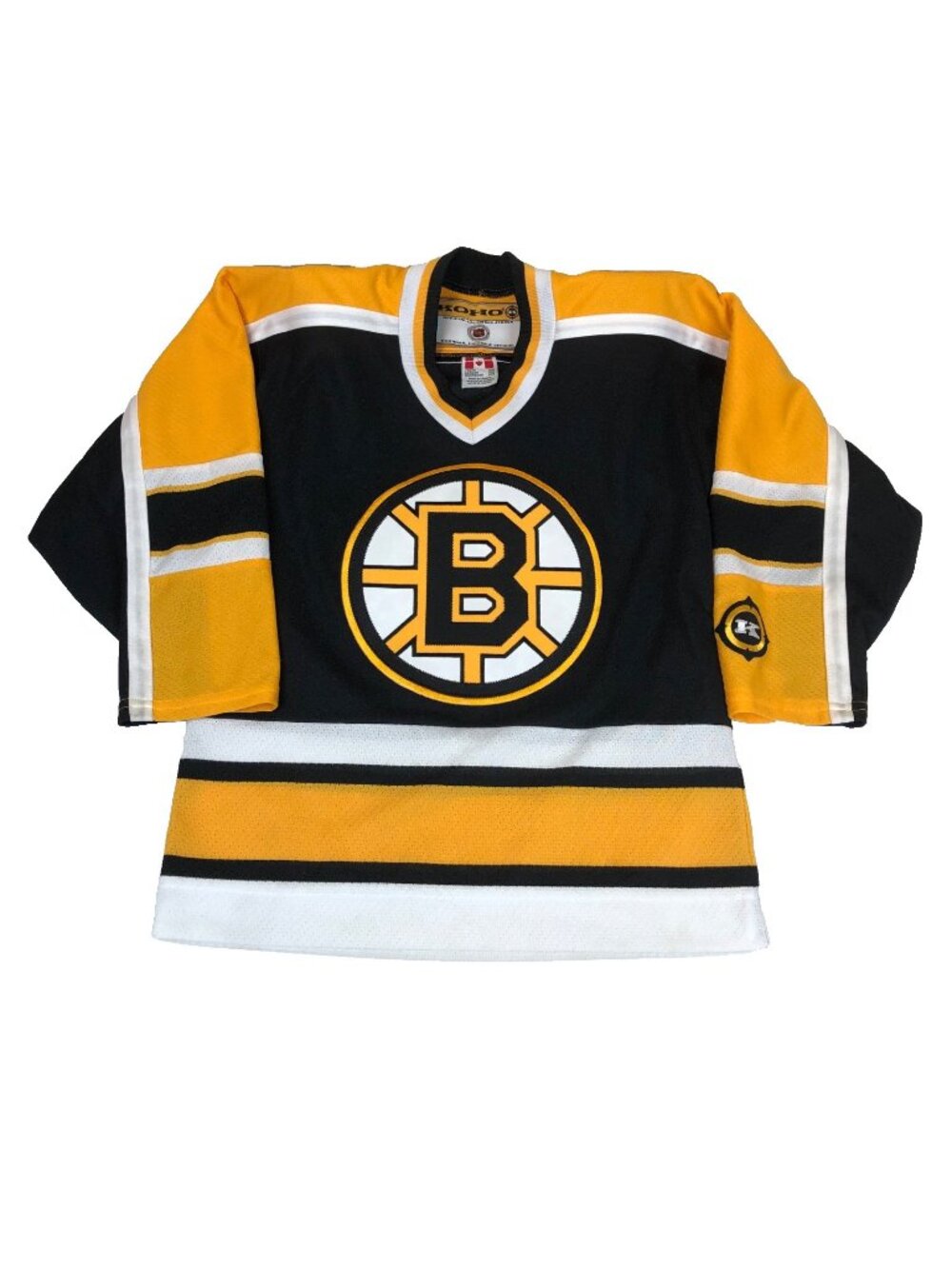 Vintage Boston Bruins Youth KOHO Hockey Jersey Kids Size S/M Made in Canada